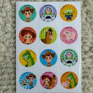 Disney Pixar Toy Story Sticker Sheet from Japan